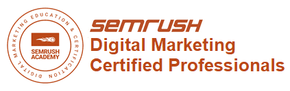 Semrush Certified Digital Marketer badge