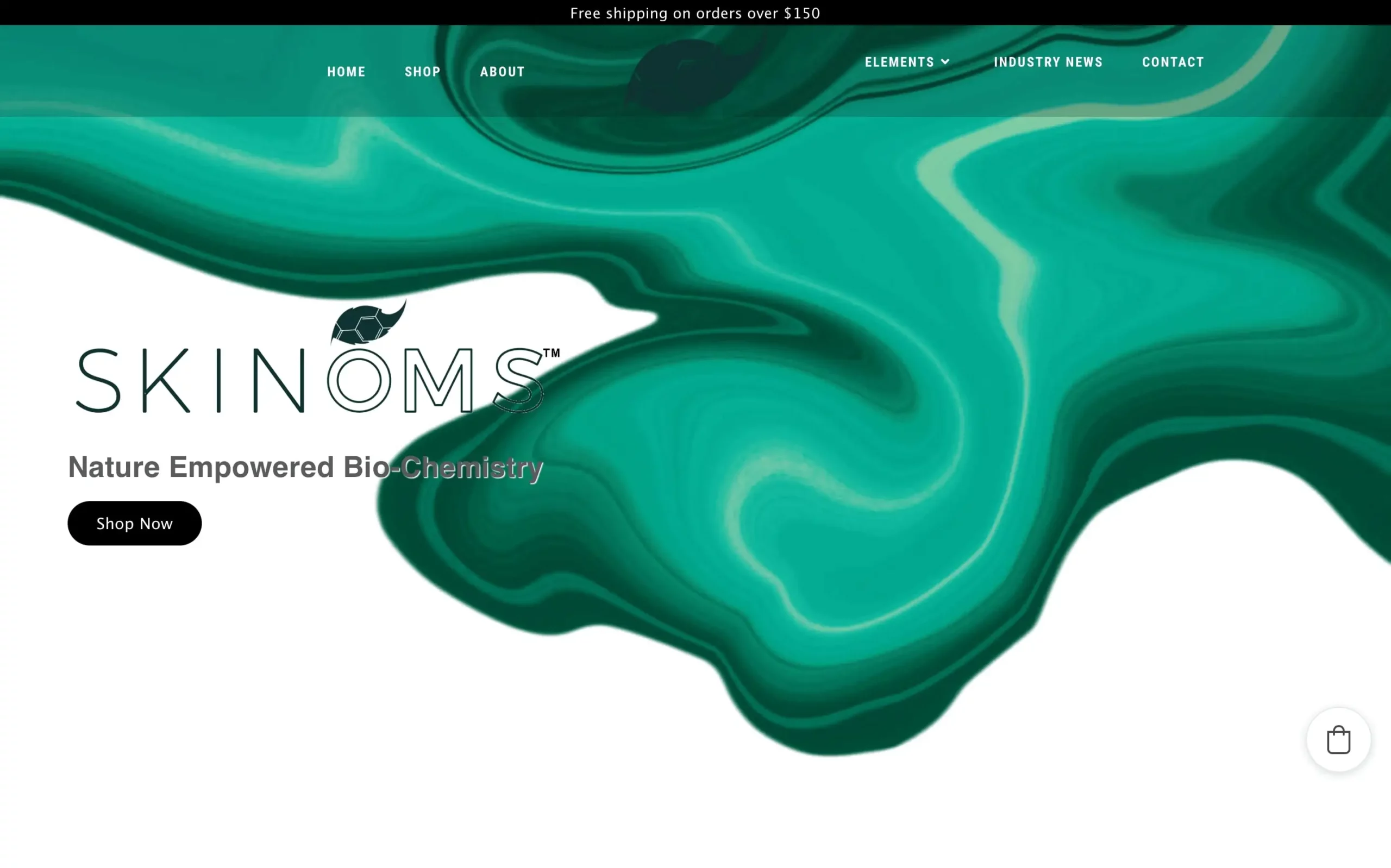 Skinoms Website design