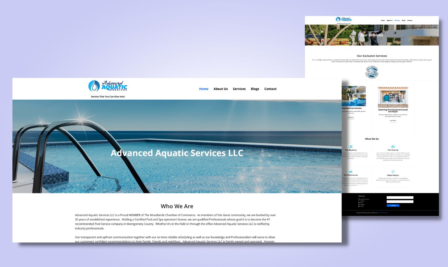Advance Aquaticservices Website Design by DigitalMarketingNetic
