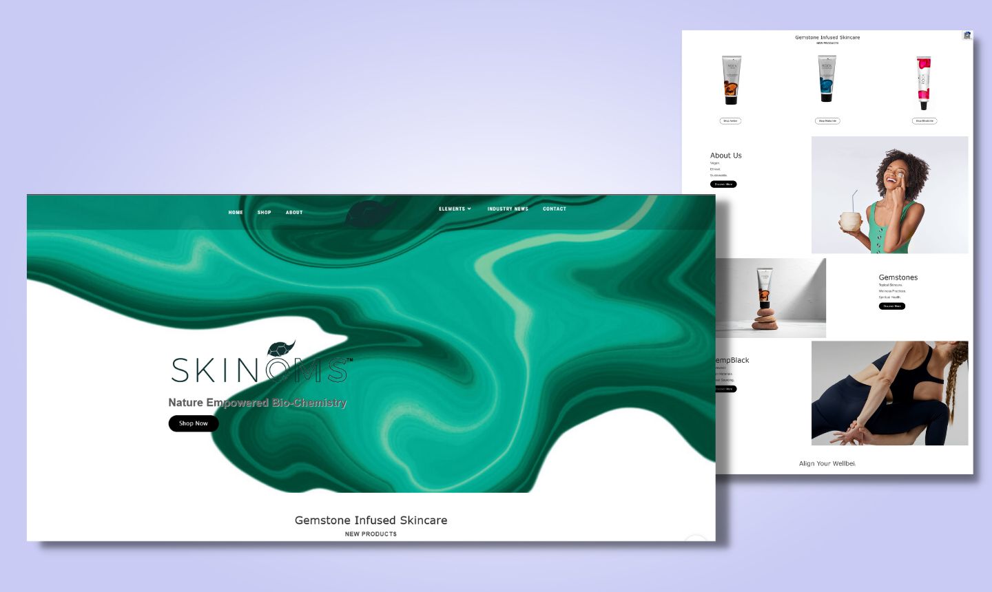 Skinoms Website design by DigitalMarketingNetic